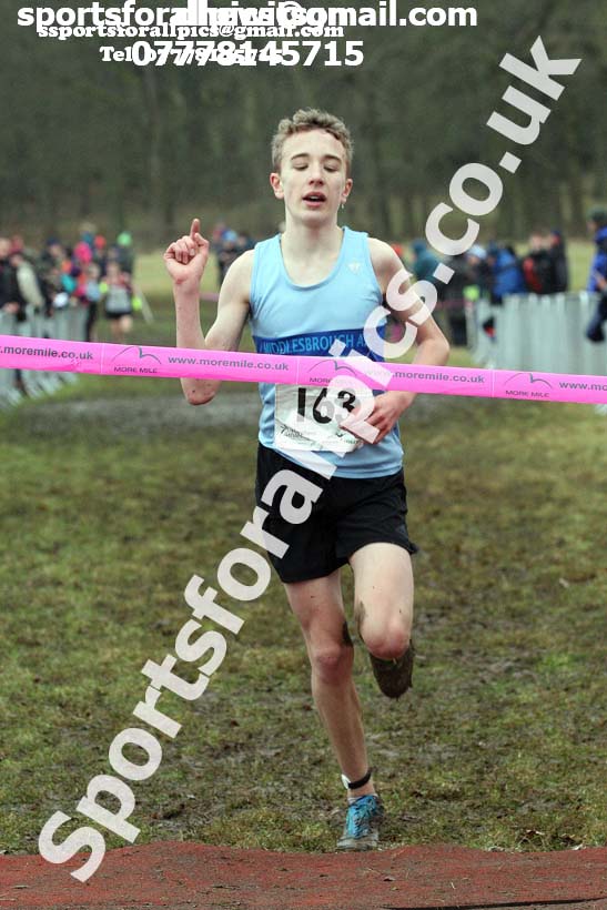 Boys under-15s, 2018 Northern Cross Country Champs., Harewood House, Leeds. Photo: David T. Hewitson/Sports for All Pics